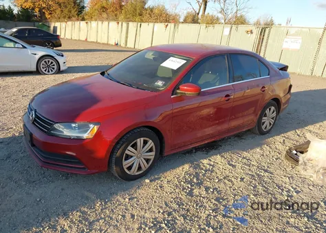2017 Volkswagen Jetta 1.4T S z USA, uszkodzony, nr VIN 3VW2B7AJ9HM385843